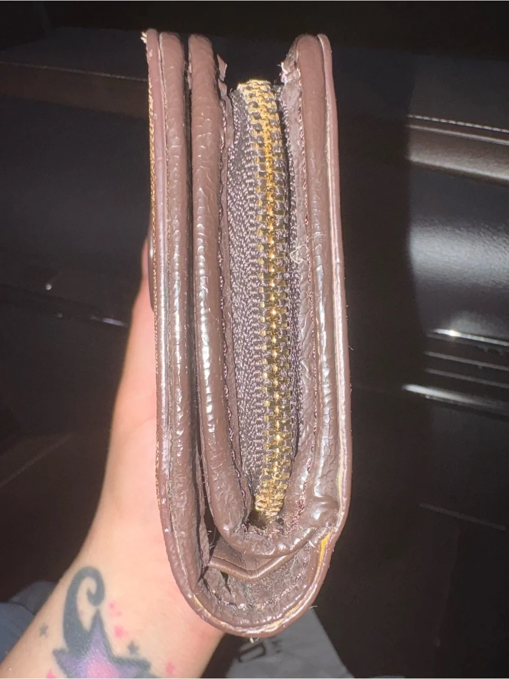 Coach Signature Canvas Bifold Wallet in Brown